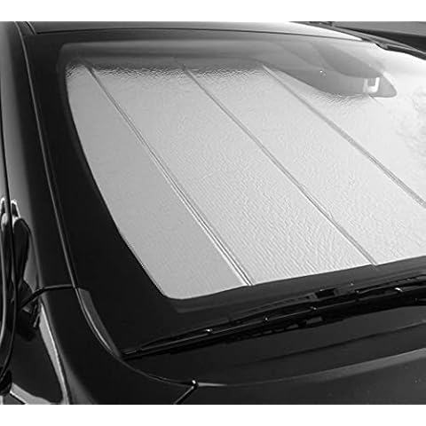 AutoHeatshield Folding Ultimate Windshield Sunshade for Ford F-250 F-350 F-450 Super Duty Pickup 1999 2000 2001 2002 2003 2004 Custom Fit Sun Shade Cover