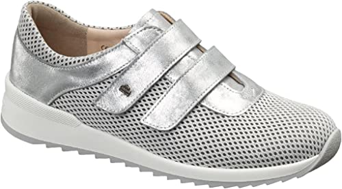 FinnComfort Arzano Skipper chaussures cuir confort blanc argent Simona Bianco confort