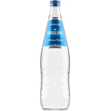 Smeraldina Sparkling Artesian Water, Imported Italian Water from Sardinia, Premium Glass Bottle, 31.1 Fl Oz 0.92L | 12 Count
