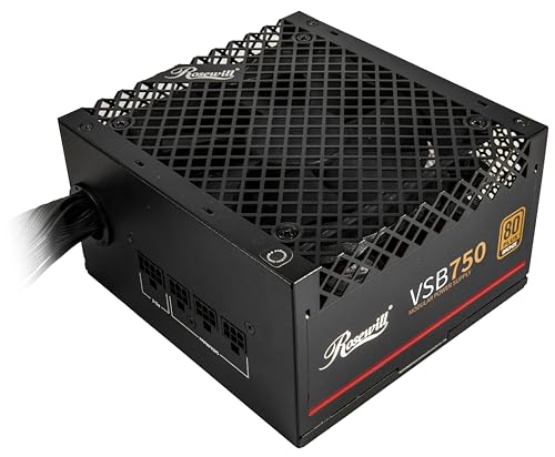 Rosewill VSB 750W 80+ Bronze, ATX 3.0 & 3.1 Compatible, Semi-Modular Power Supply, PCIe 5.1 12V-2x6...