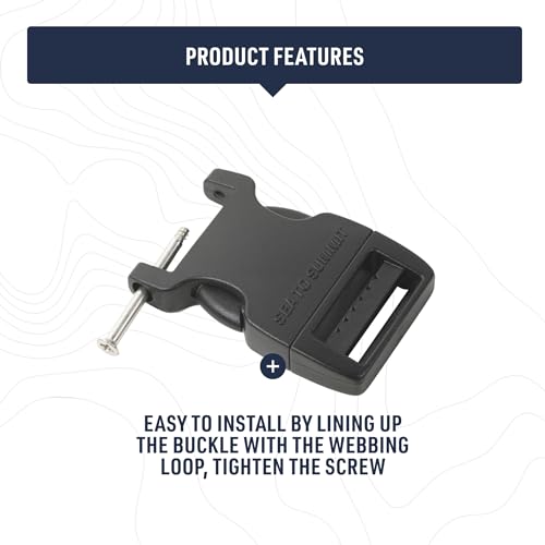 Image of Sea to Summit Field Repair Buckle - Side Release, 1 Pin, 3-pack, 20mm / 3 /4in