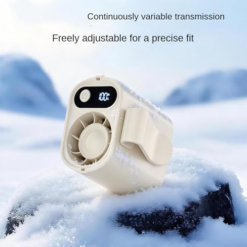 Mini ventilador a batería recargable con soplador de cinturón para verano 5