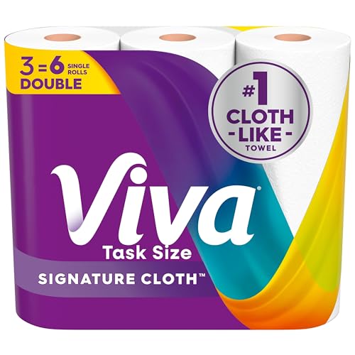 Viva Signature Cloth Paper Towels, 3 Double Rolls, 86 Sheets per Roll (Packaging May Vary)