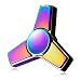 Fidget Spinner Stainless Steel by OHQ - EDC Premium Hand Spinner Toy for Killing Time - reduces Anxiety, increases Focus, helps ADHD&Autism (Rainbow)