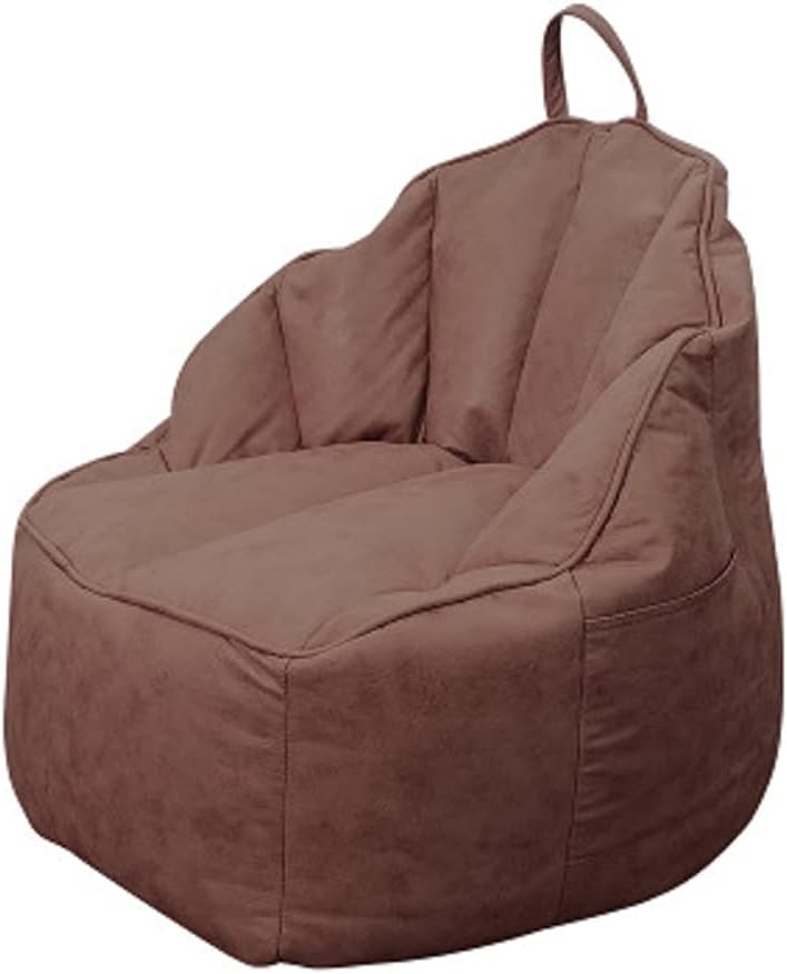 Lazy Sofa Bean Bag Cover Cute Shell Shape Waterproof Fabric Bedroom Living Room Single Bean Bag Cover Tatami Dropshipping(White-Patch Five-Pointed star4)