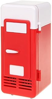 ThreeH New Mini Red USB Fridge Cooler Beverage Drink Cans Cooler/Warmer Refrigerator