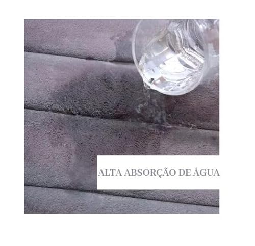 Kit 2 Tapetes de Banheiro Super Soft 60x40 cm Super Aderente e Macio (Cinza)