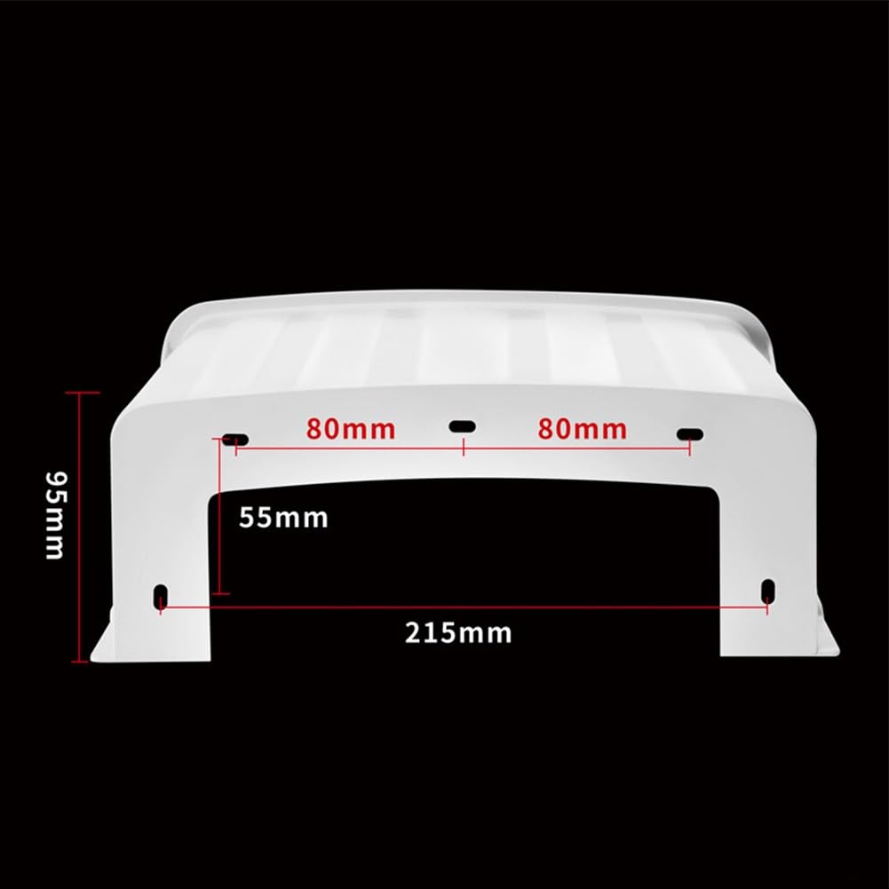 Feegow Protection pour caméra de sécurité, protection extérieure en plastique, résistant aux intempéries, protection contre le soleil, toit de protection pour caméra de sécurité (1 pièce)