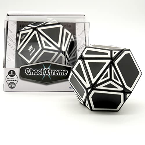 Project Genius Ghost Xtreme, Speed Cube, 3x3 Speed Cube, One-Player Games, Brain Teasers, Multi-Color, Puzzle Cube, Gift for Children, Gift for Teen Boy, 3x3