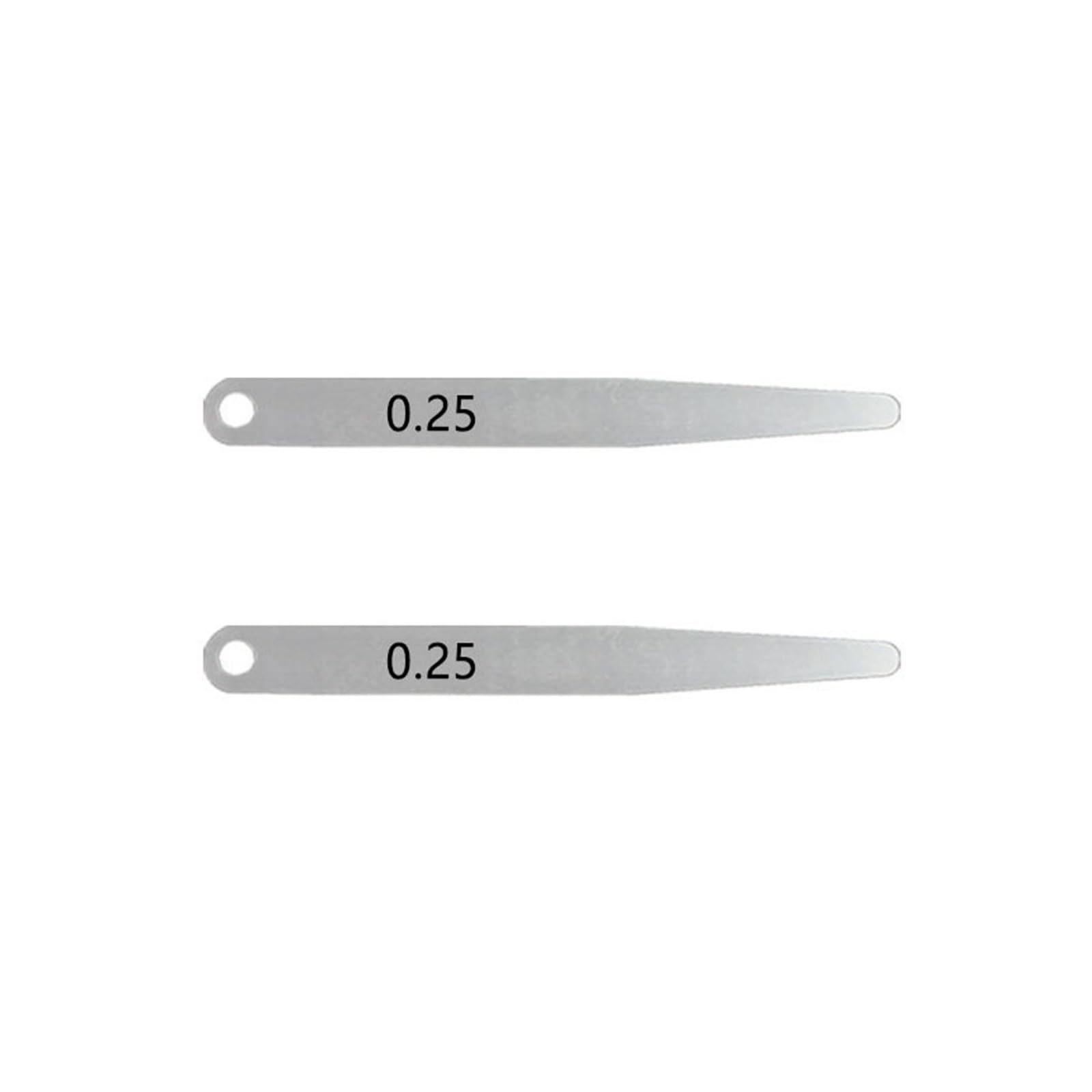 Cfwwsaq 0.25Mm Feeler Gauges, 2Pcs Feeler Meters Metric Thickness Feeler Gauge 0.05-0.30Mm Gap Measuring Tool Thickness Gauge For Gap Width(0.25Mm)