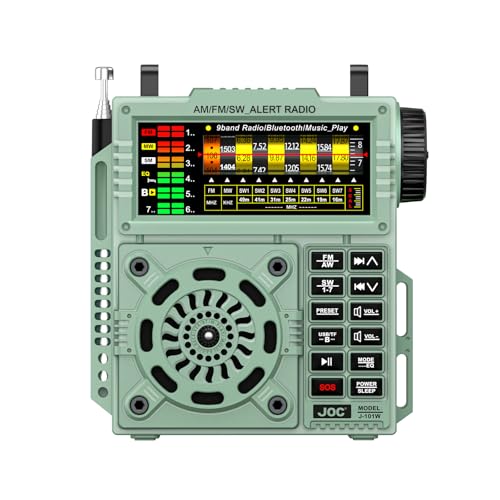 Radio portable pour camping et randonnée avec une grande autonomie et antenne full bande.