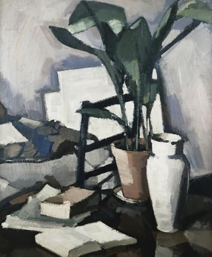 Tableau Impressions d'art Mural Aspidistra S. J. Peploe 60x90cm pour Chambre