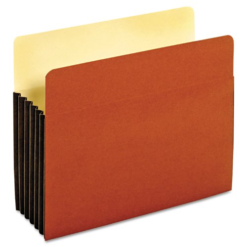 Globe-Weis/Pendaflex File Pockets, 5.25-Inch Expansion, Tyvek Gussets, Letter Size, Brown, 10 Pockets per Pack (63274)