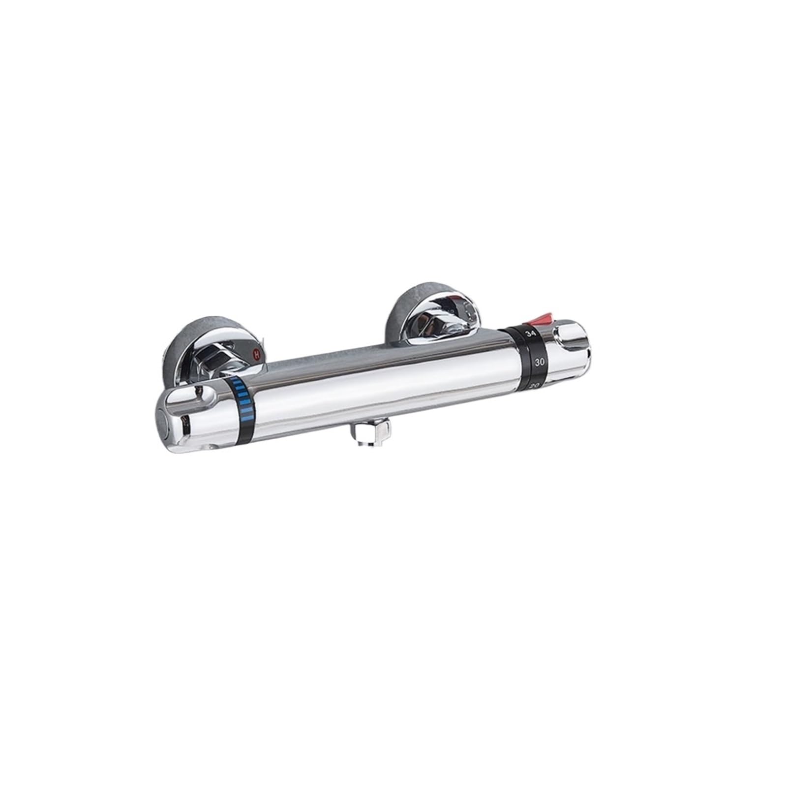 Xpjyua Chrome Thermostatic Shower Mixer Thermostatic Shower Faucet Bathroom Mixertap Thermostat Wall Mounted Bathtub Brass Mixer(Chrome)