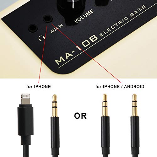 Joyo 10W Mini Bass Amp Dual Channel Small Carry Bass Amplifier Combo Portable For Guitar Bass Practice (Ma-10B) #TOP5