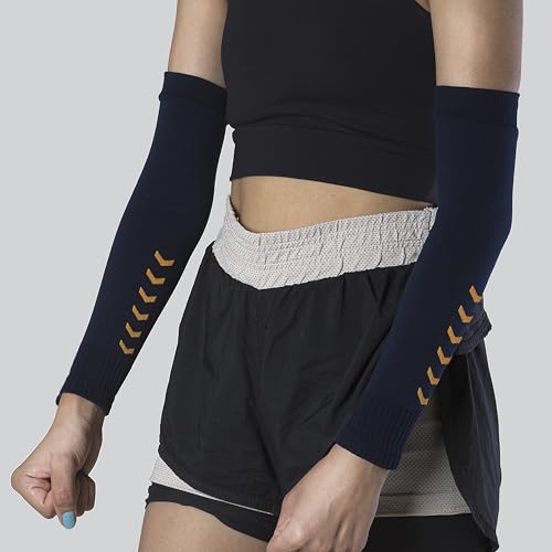 Kit 2 Manguito Segunda Pele Proteção Solar UV Feminino Masculino Volei Ciclismo Beach Tennis (Laranj