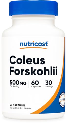 Nutricost Coleus Forskohlii 500mg 60 Capsules - Maximum Strength Formula