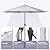 Tempera 10ft Patio Market Outdoor Table Umbrella with Auto Tilt and Crank,Large Sun Umbrella with Sturdy Pole&Fade Resistant Canopy,Easy to Set,Smoke Grey