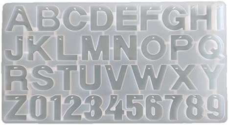 ARTOOL Alphabet Shape Resin Art Mold Creative DIY Multipurpose A to Z and Numerics Keychains Pendant Art and Craft Making Kit Silicone Epoxy Resin Art Mould (A33)