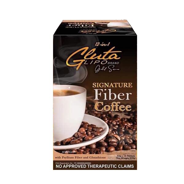 Glutalipo 12-in-1 Gold Series Drinks (Fiber Coffee)
