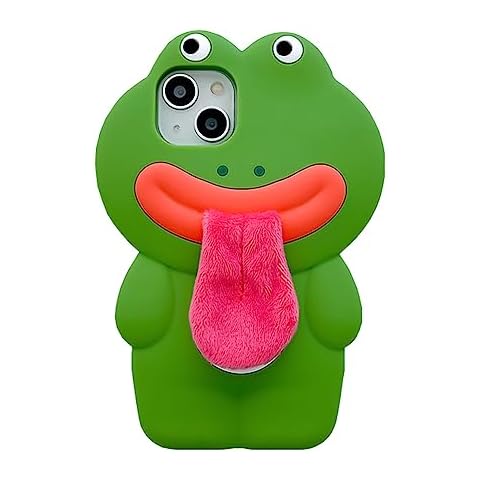 YAKVOOK Kawaii Frog Case for iPhone 14 Pro Max Cover