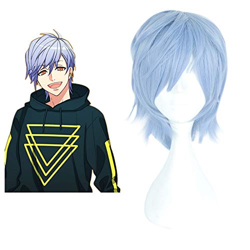 New Game A3! Cosplay Wigs Misumi Ikaruga Cosplay Heat Resistant Synthetic Wigs Halloween Carnival Party Unisex Cosplay Wigs