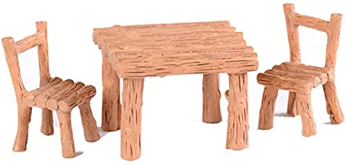 3 Stück Adorable Spielzeug Set Kinder Puppenhaus Möbel Spielzeug Set Holzformen aus Kunststoff Puppenhaus Mittagessen Stühle Spielzeug Set Familie Pretend Play Zubehör Cover