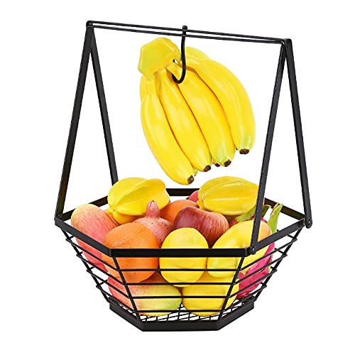Frutero de cocina metálico que evita la humedad en tus hortalizas gracias a su soporte elevado