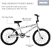 WEIZE Freestyle BMX Bike, 20 inch Trick Bicycle for Kids, Hi-Ten Steel Frame, 360 Degree Rotor Freestyle, 4 Pegs Single Speed Teen Bike for Boys Girls & Beginner-Level to Advanced Riders