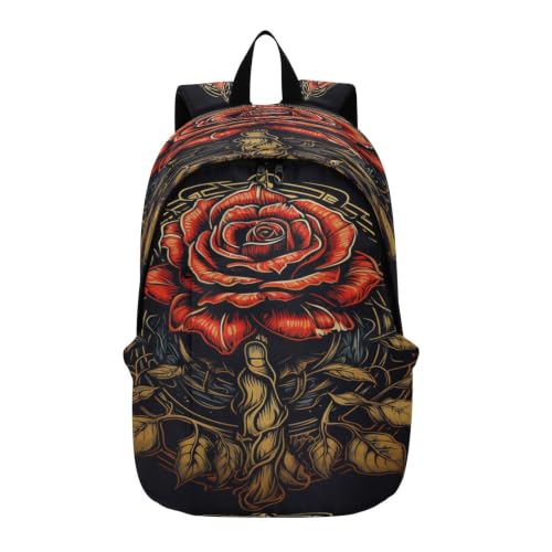Sac à dos ordinateur portable rose rouge pour femme et garçon