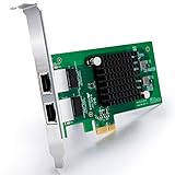 gigabit lan-karte test Duale RJ45-Kupferanschlüsse, 10/100 / 1000M Auto-Negotiation. Verbunden mit Cat5-Kabel und bis zu 100 m Länge, um den Anforderungen von Rechenzentrumsumgebungen gerecht zu werden. PCI Express * 2.0. 2,5 GT / s X1 Lane, kann auch mit PCI-E X4 / X8 / X16-Steckplatz verwendet werden.