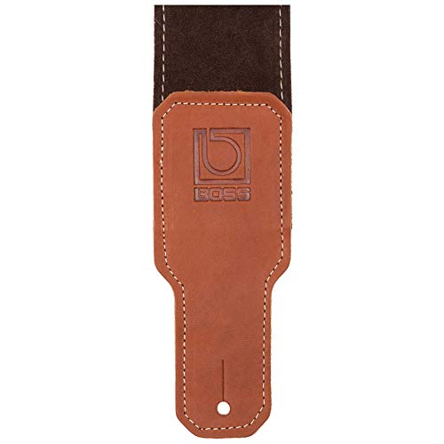 Sangle d’instrument en daim BSS-25-BRN BOSS, couleur marron, largeur de 6 cm - Les Beatles, Paul McCartney, John Lennon, RIngo Starr, George Harrison Sangle d'instrument en daim BSS-25-BRN BOSS, couleur marron, largeur de 6 cm – Image 3