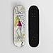 Anime Skateboard para una sola pieza de zanahoria Largo Pelo blanco Mini crucero- Doble patada patineta 7 capas Maple de madera Mazo Truco Doble patada Concavo Estándar Skatebloards para niñas Niños N