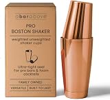 A Bar Above Boston Cocktail Shaker Set, 2 Piece, 18 and 28 Oz Tins, Copper