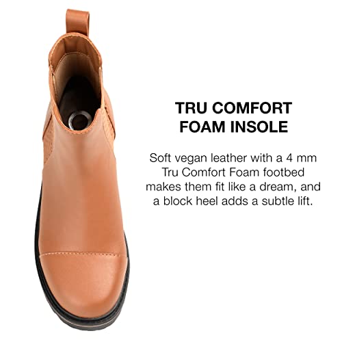 Journee Collection Womens MIRETTE Block Heel Leather Motorcycle Boots4