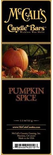 McCall's Country Candles Candle Bar 5.5 oz. - Pumpkin Spice