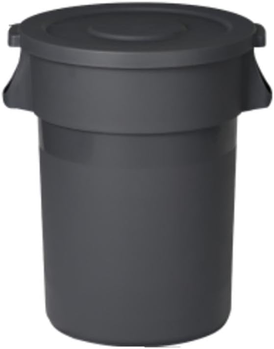 LIYONGDONG® Trash Can Plastic Sanitation Trash bin Outdoor Large Rubbish bin Industrial Round Shape Outdoor Garbage bin L
