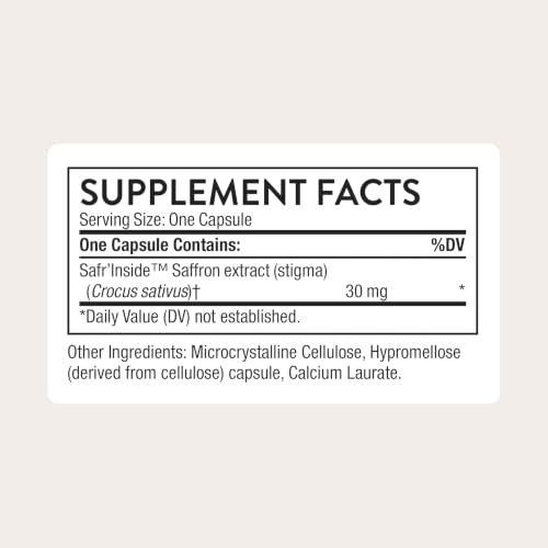THORNE Rapid Relief Saffron Capsules