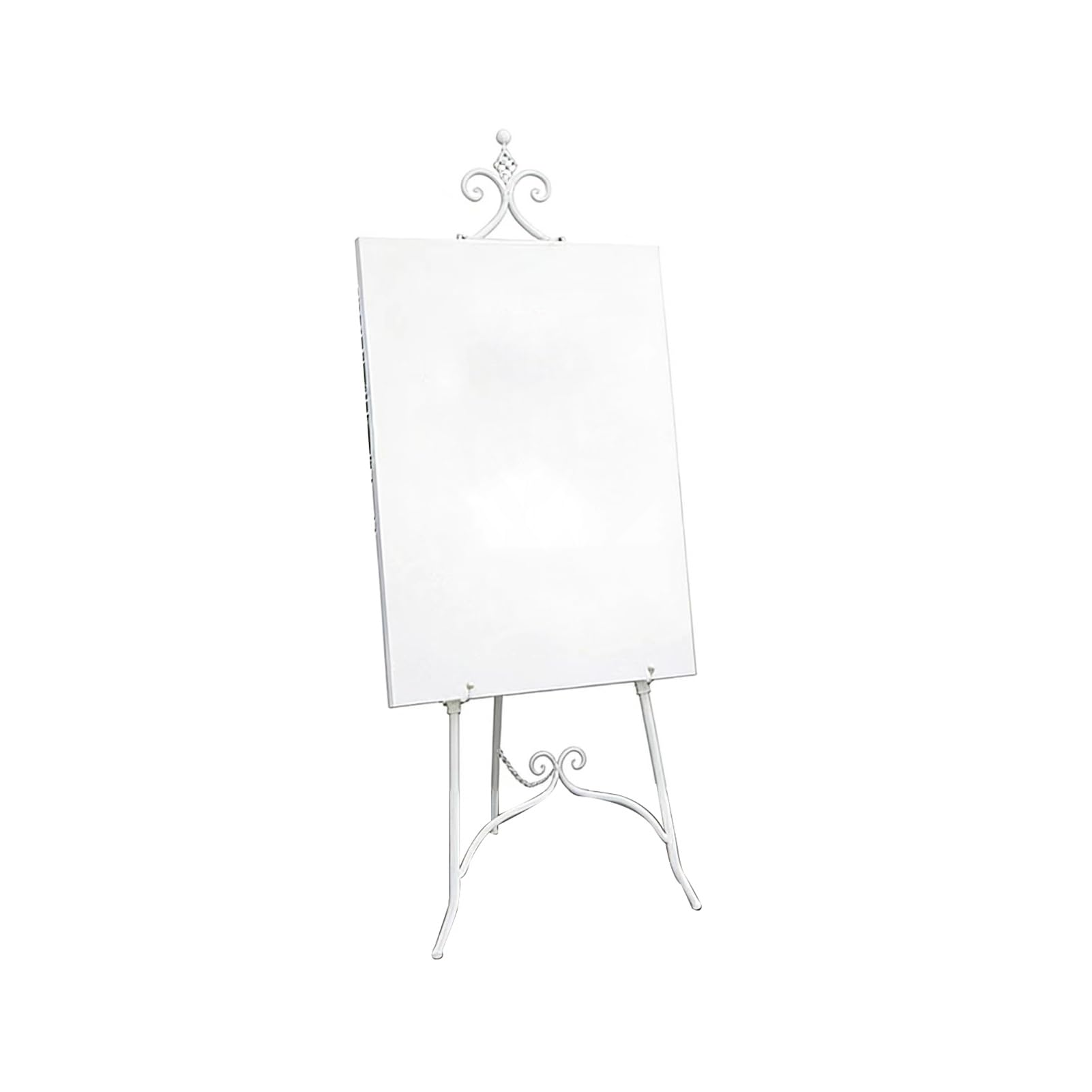 Regulowana Sztaluga Podłogowa Ze Wspornikiem Łańcuszka, Metalowa Sztaluga Ekspozycyjna Na Znak Ślubu, Do Wyświetlania Plakatów Artystycznych(White,50X120cm)