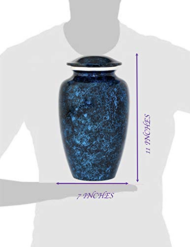 Eternal Harmony Cremation Urn for Human Ashes | Funeral Urn Carefully Handcrafted with Elegant Finishes to Honor and Remember Your Loved One | Adult Urn Large Size with Beautiful Velvet Bag