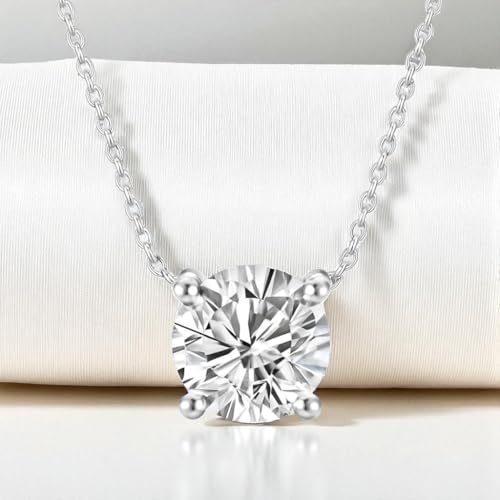 Image of Nilu's Collection Rose Gold Plated Solitaire Pendant Necklace with Round Cut American Diamond For Women And Girls | Anti-Tarnish | Anti-Allergy |Office Wear | Gifting