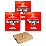50 x Yorkshire Individually Wrapped & Tagged Tea Bags (50 pack) with Espresso Yourself Greeting Note | Letterbox Friendly | Perfect for Home, Office, and Travel | Premium Black Tea