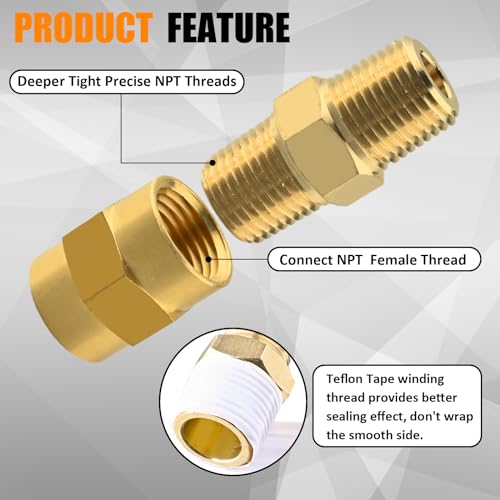 102PCS Brass Pipe Fittings Assortment Kit NPT Adapter,Hex Nipple,Reducer Bushing,Hex Coupling, Reducer Busing, Close Nipple, Hex Head Plug,BulkHead Nut&Hex Countersunk Plug NPT Fittings Kits