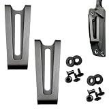FJYXCHENXM Kydex Belt Clip Metal Holsters Waist Clips, Black, 2 Set