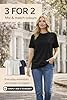 Re Tech UK - 100% Cotton T Shirts for Women UK - Soft Comfy Round Neck Short Sleeve - Ladies T Shirts Loose Fit Plain Tee - Perfect for Everyday Casual Wear, (Black, S) #1