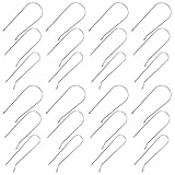 Luxshiny 24 Stück Ersatz Lockenwickler Clips U förmig Edelstahl 304 in 3 Größen für Elektrische Heizwickler Haarstyling