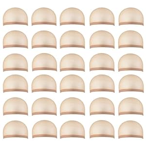 Smilco 30pcs Lace Wig Caps for Women, Bald Cap, Non-Slip Stocking Caps – Ideal for Beauticians, Drag Queens, and Film/Stage Performers – Perfect Wig Accessories