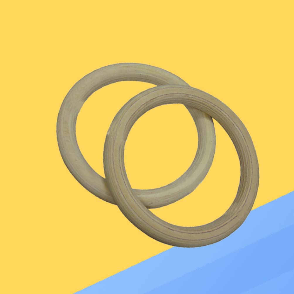 INOOMP A Pair of Gymnastic Rings Rings for Full Body Strength and Muscular Bodyweight Training Cross- Training Workouts (28mm) Goods