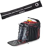 Otaro – (Classic Set | Rot-Schwarz Premium Skischuhtasche & Skitasche – Skischuhrucksack mit XL Helmfach, Brillenfach, Laptopfach & Fach für Wertsachen – Innovative Raumaufteilung & deutsche Qualität