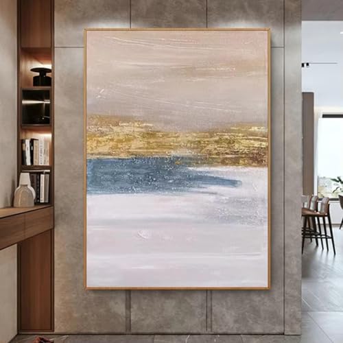 Peinture à l'huile moderne AEFOUU grand tableau abstrait 60x100cm haut de gamme